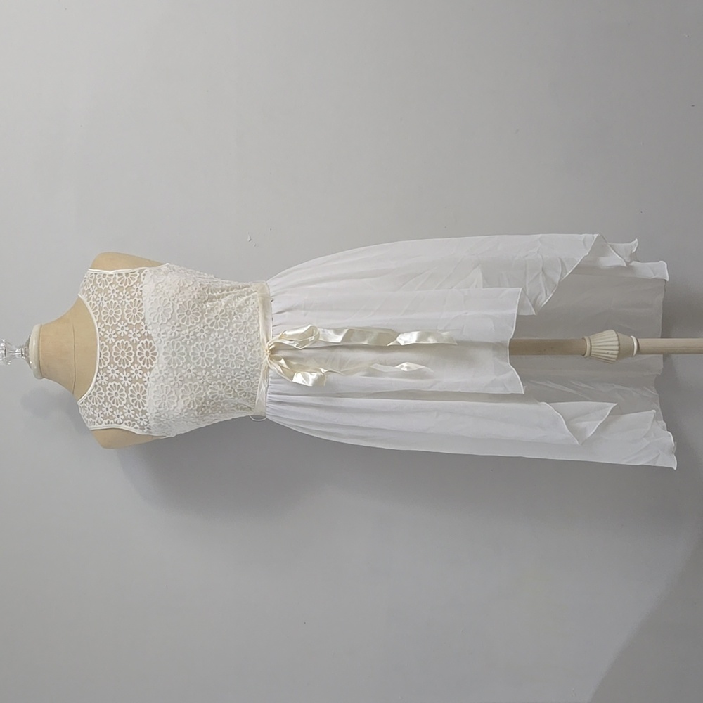 White High-Low Dress